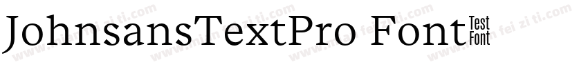 JohnsansTextPro Font字体转换